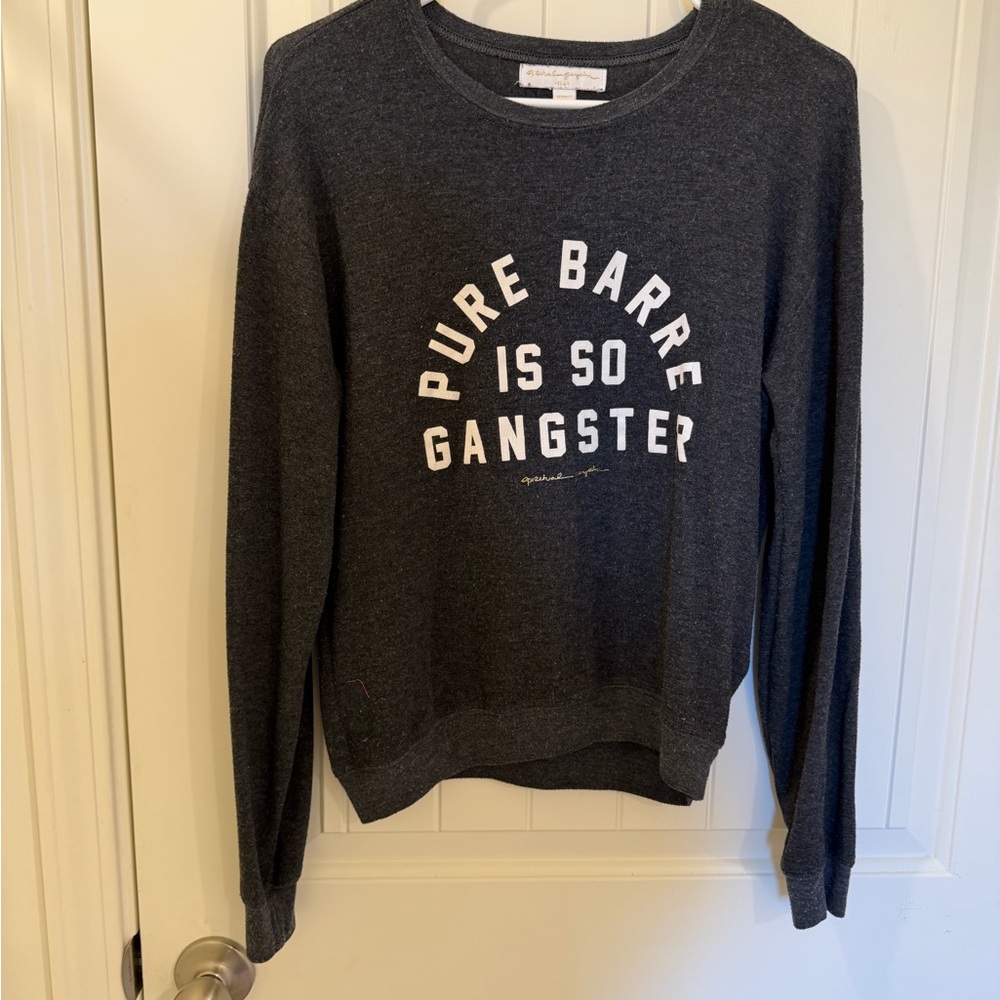 Spiritual Gangster Women's Dark Gray Crew Neck Sweater